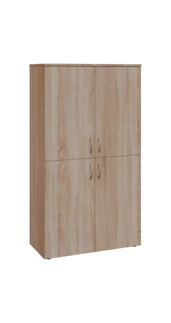 BN 4 - 84D kancelářská skříň, 4-dveřová, 1450x800x400, dub bardolino