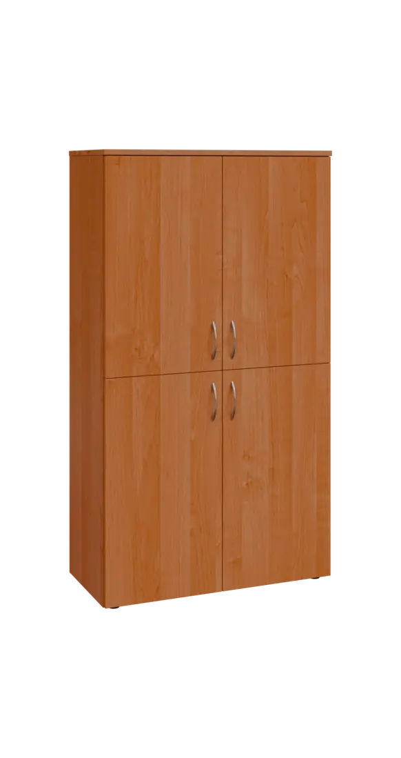 BN 4 - 84D kancelářská skříň, 4-dveřová, 1450x800x400, olše jantar