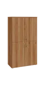 BN 4 - 84D kancelářská skříň, 4-dveřová, 1450x800x400, ořech světlý
