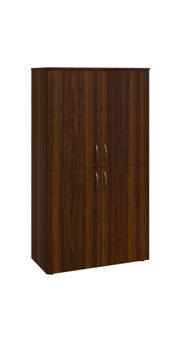 BN 4 - 84D kancelářská skříň, 4-dveřová, 1450x800x400, ořech královský