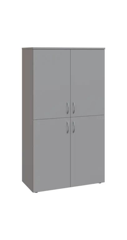 BN 4 - 84D kancelářská skříň, 4-dveřová, 1450x800x400, šedá