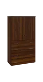 BN 4 - 84ZD kancelářská skříň, 4-zásuvková/2-dveřová, 1450x800x400, ořech královský