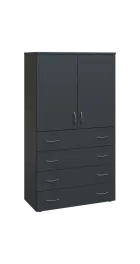BN 4 - 84ZD kancelářská skříň, 4-zásuvková/2-dveřová, 1450x800x400, antracit