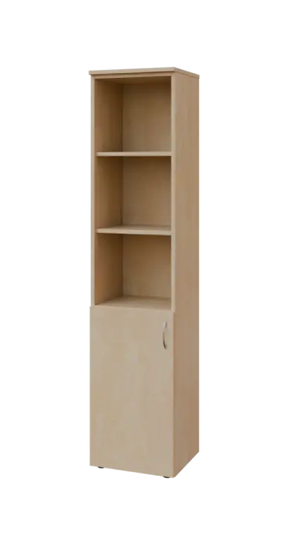 BN 5 - 4DN3 kancelářská skříň, 1-dveřová/nika, levá, 1800x400x400, bříza irská