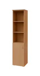 BN 5 - 4DN3 kancelářská skříň, 1-dveřová/nika, levá, 1800x400x400, buk royal