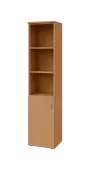 BN 5 - 4DN3 kancelářská skříň, 1-dveřová/nika, levá, 1800x400x400, buk royal