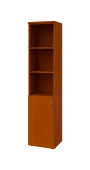 BN 5 - 4DN3 kancelářská skříň, 1-dveřová/nika, levá, 1800x400x400, třešeň šumavská