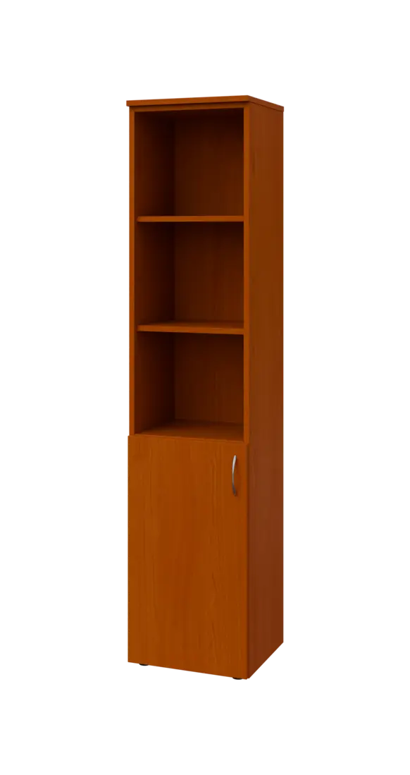 BN 5 - 4DN3 kancelářská skříň, 1-dveřová/nika, levá, 1800x400x400, třešeň šumavská