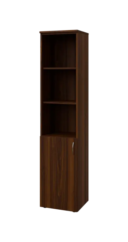 BN 5 - 4DN3 kancelářská skříň, 1-dveřová/nika, levá, 1800x400x400, ořech královský