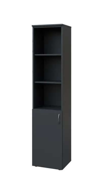 BN 5 - 4DN3 kancelářská skříň, 1-dveřová/nika, levá, 1800x400x400, antracit
