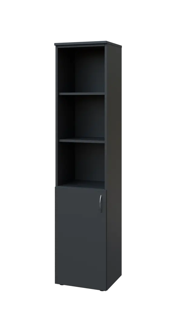 BN 5 - 4DN3 kancelářská skříň, 1-dveřová/nika, levá, 1800x400x400, antracit
