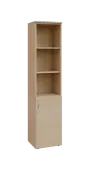 BN 5 - 4DN3 kancelářská skříň, 1-dveřová/nika, pravá, 1800x400x400, bříza irská