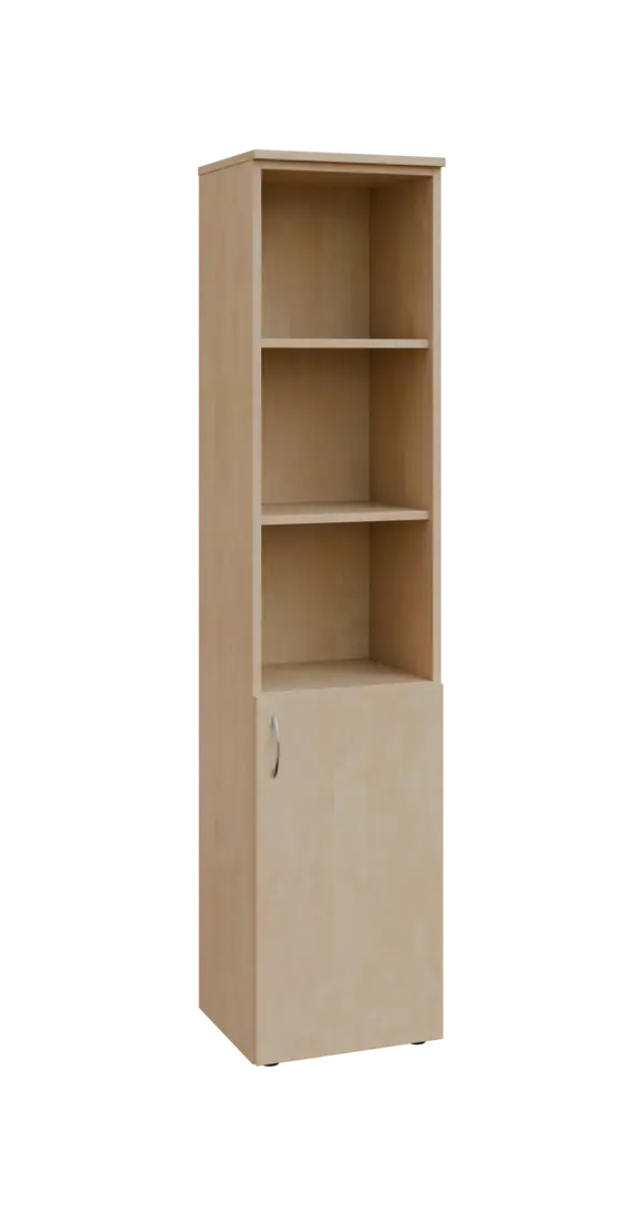 BN 5 - 4DN3 kancelářská skříň, 1-dveřová/nika, pravá, 1800x400x400, bříza irská