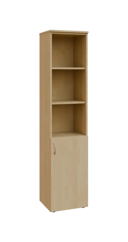 BN 5 - 4DN3 kancelářská skříň, 1-dveřová/nika, pravá, 1800x400x400, javor horský