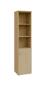 BN 5 - 4DN3 kancelářská skříň, 1-dveřová/nika, pravá, 1800x400x400, javor horský