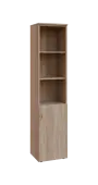 BN 5 - 4DN3 kancelářská skříň, 1-dveřová/nika, pravá, 1800x400x400, dub bardolino