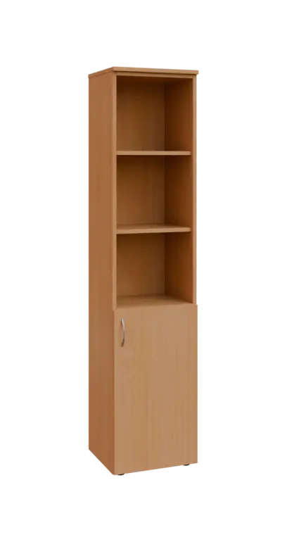 BN 5 - 4DN3 kancelářská skříň, 1-dveřová/nika, pravá, 1800x400x400, buk royal