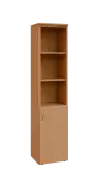BN 5 - 4DN3 kancelářská skříň, 1-dveřová/nika, pravá, 1800x400x400, buk royal