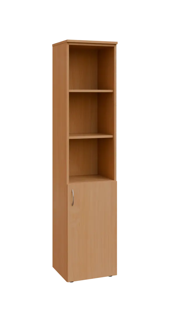 BN 5 - 4DN3 kancelářská skříň, 1-dveřová/nika, pravá, 1800x400x400, buk royal