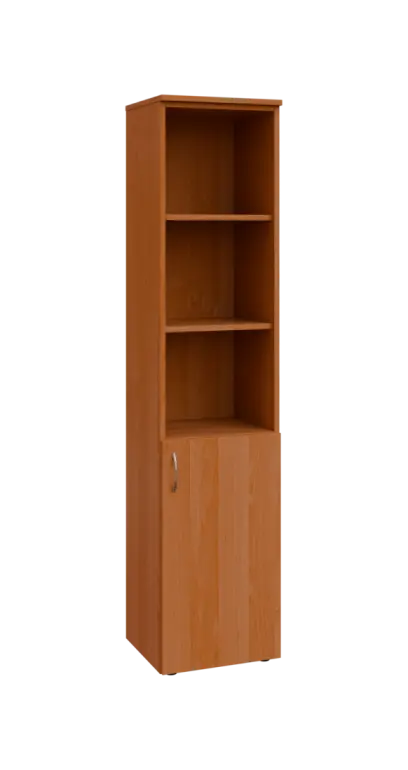 BN 5 - 4DN3 kancelářská skříň, 1-dveřová/nika, pravá, 1800x400x400, olše jantar