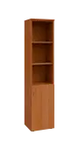 BN 5 - 4DN3 kancelářská skříň, 1-dveřová/nika, pravá, 1800x400x400, olše jantar
