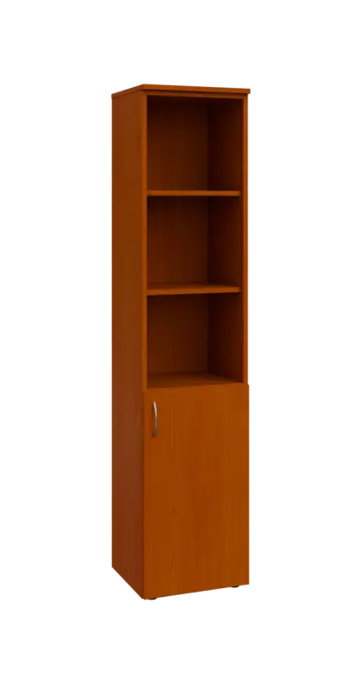 BN 5 - 4DN3 kancelářská skříň, 1-dveřová/nika, pravá, 1800x400x400, třešeň šumavská