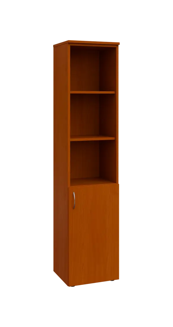 BN 5 - 4DN3 kancelářská skříň, 1-dveřová/nika, pravá, 1800x400x400, třešeň šumavská