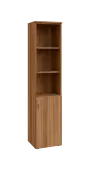 BN 5 - 4DN3 kancelářská skříň, 1-dveřová/nika, pravá, 1800x400x400, ořech světlý