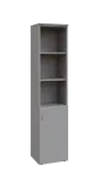 BN 5 - 4DN3 kancelářská skříň, 1-dveřová/nika, pravá, 1800x400x400, šedá