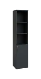 BN 5 - 4DN3 kancelářská skříň, 1-dveřová/nika, pravá, 1800x400x400, antracit