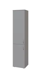 BN 5 - 42D kancelářská skříň, 2-dveřová, levá, 1800x400x400, šedá