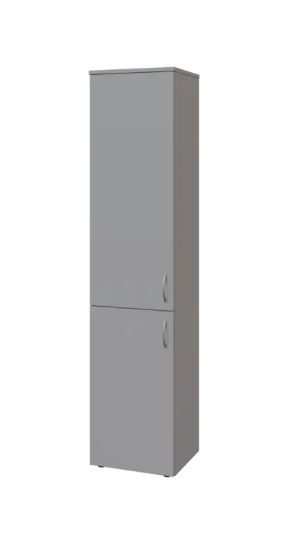 BN 5 - 42D kancelářská skříň, 2-dveřová, levá, 1800x400x400, šedá