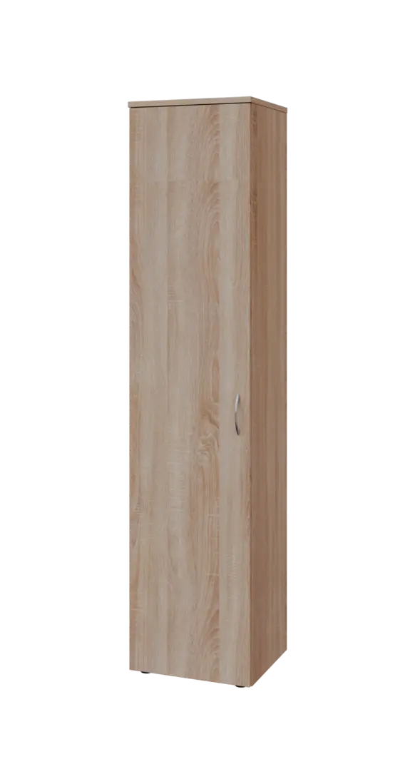 BN 5 - 4D kancelářská skříň, 1-dveřová, levá, 1800x400x400, dub bardolino