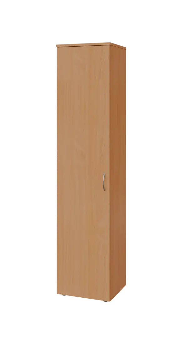 BN 5 - 4D kancelářská skříň, 1-dveřová, levá, 1800x400x400, buk royal