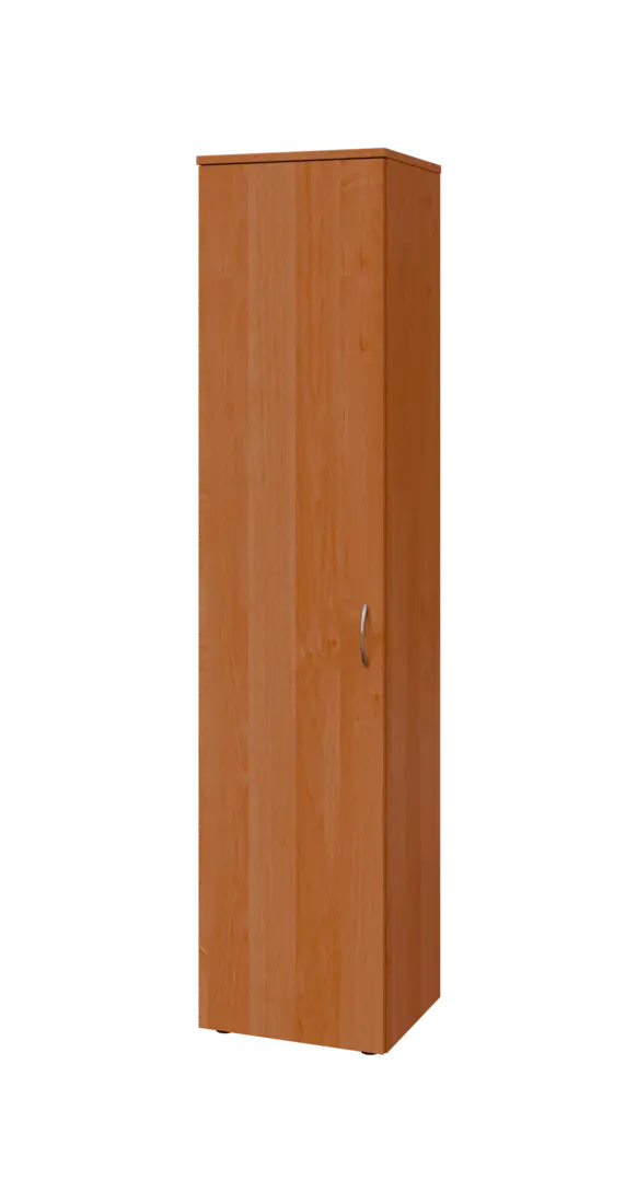 BN 5 - 4D kancelářská skříň, 1-dveřová, levá, 1800x400x400, olše jantar