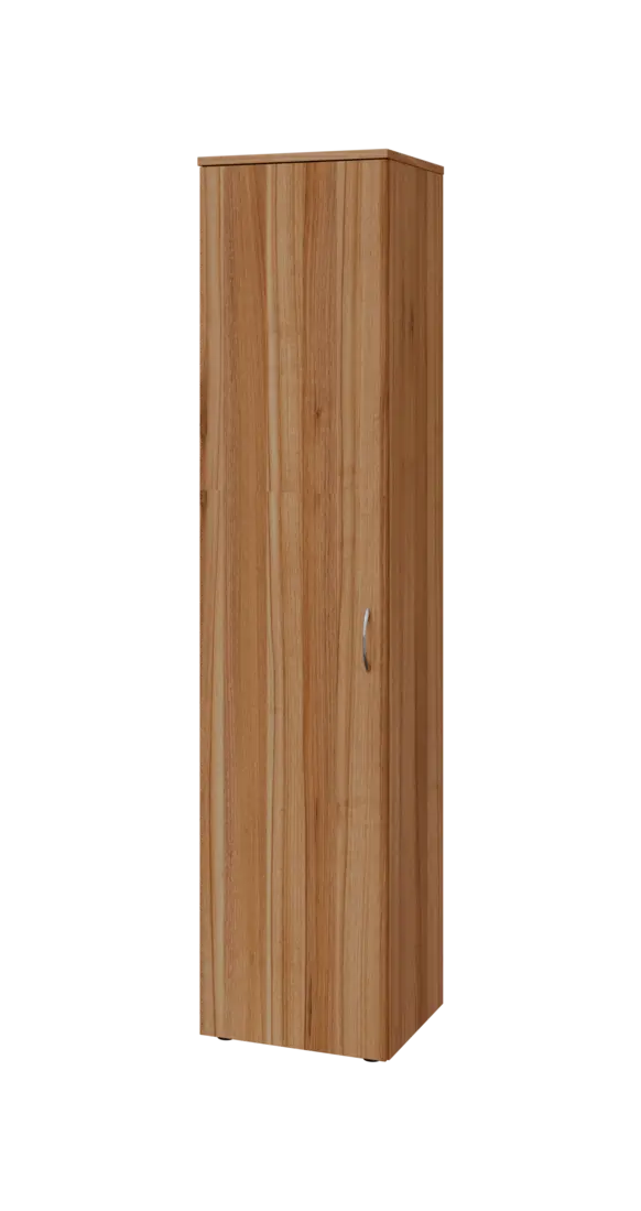 BN 5 - 4D kancelářská skříň, 1-dveřová, levá, 1800x400x400, ořech světlý