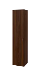 BN 5 - 4D kancelářská skříň, 1-dveřová, levá, 1800x400x400, ořech královský