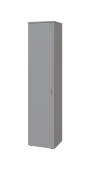 BN 5 - 4D kancelářská skříň, 1-dveřová, levá, 1800x400x400, šedá