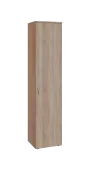 BN 5 - 4D kancelářská skříň, 1-dveřová, pravá, 1800x400x400, dub bardolino