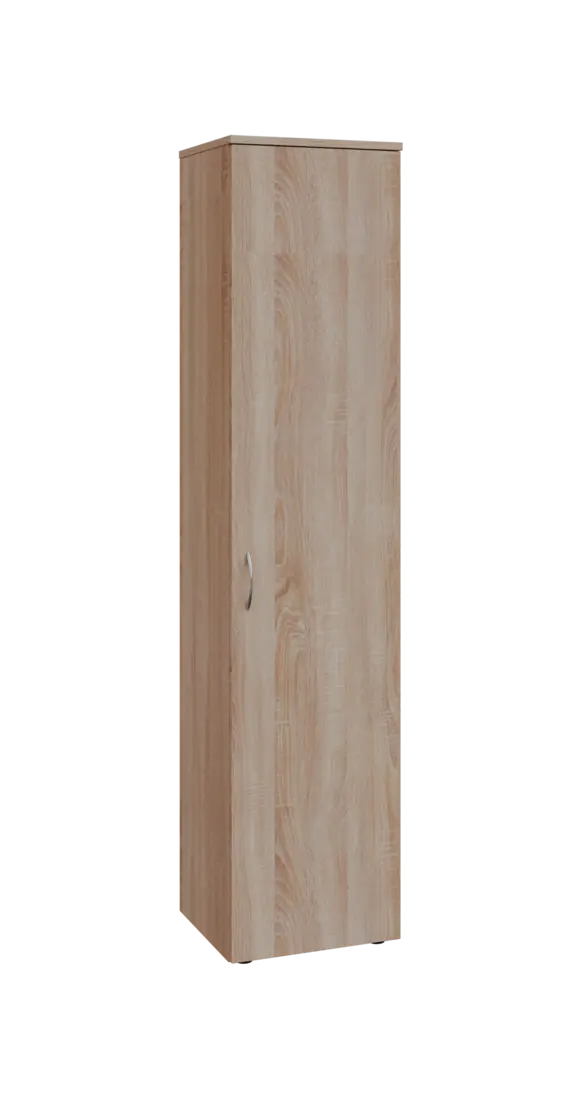 BN 5 - 4D kancelářská skříň, 1-dveřová, pravá, 1800x400x400, dub bardolino