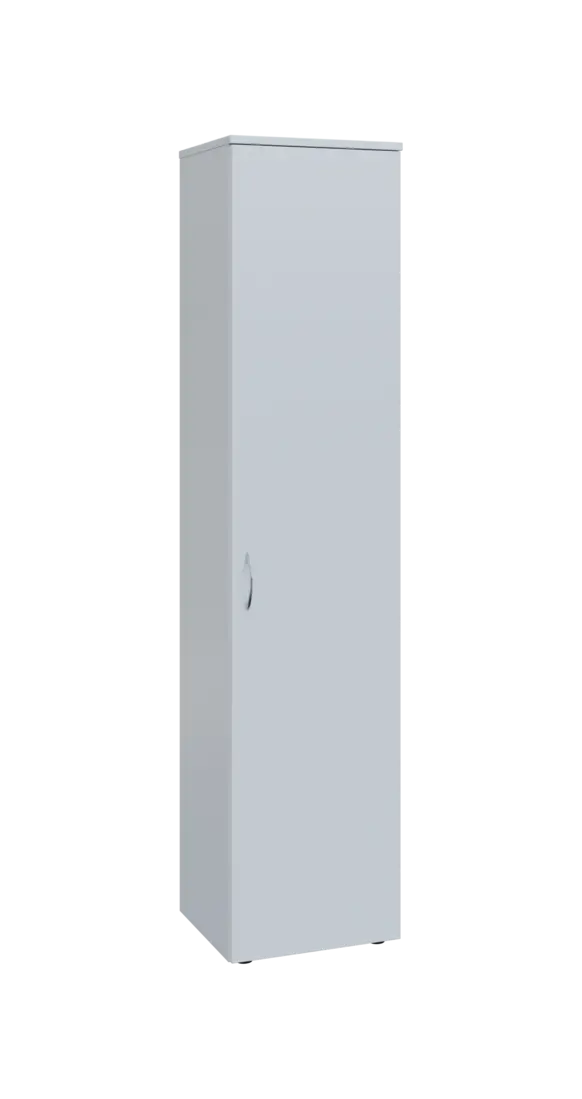 BN 5 - 4D kancelářská skříň, 1-dveřová, pravá, 1800x400x400, bílá