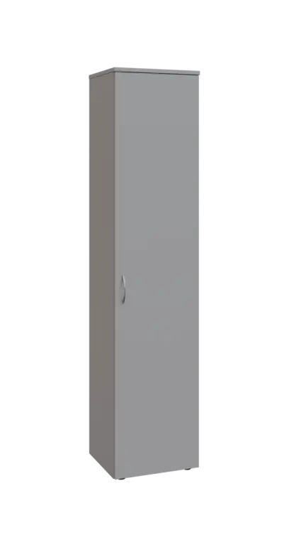 BN 5 - 4D kancelářská skříň, 1-dveřová, pravá, 1800x400x400, šedá