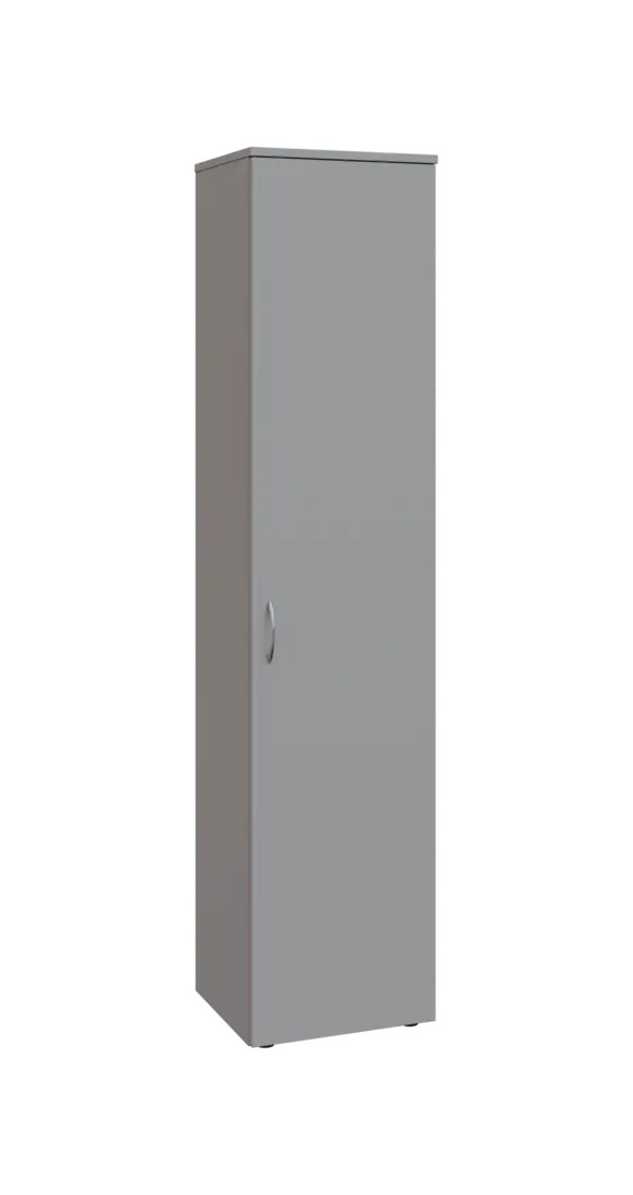 BN 5 - 4D kancelářská skříň, 1-dveřová, pravá, 1800x400x400, šedá