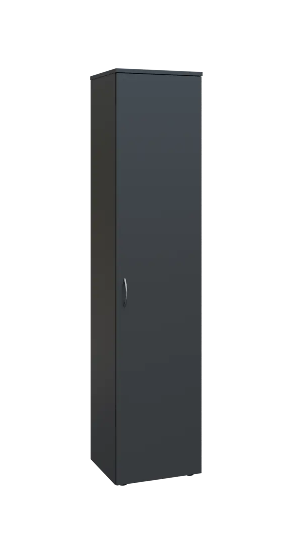 BN 5 - 4D kancelářská skříň, 1-dveřová, pravá, 1800x400x400, antracit