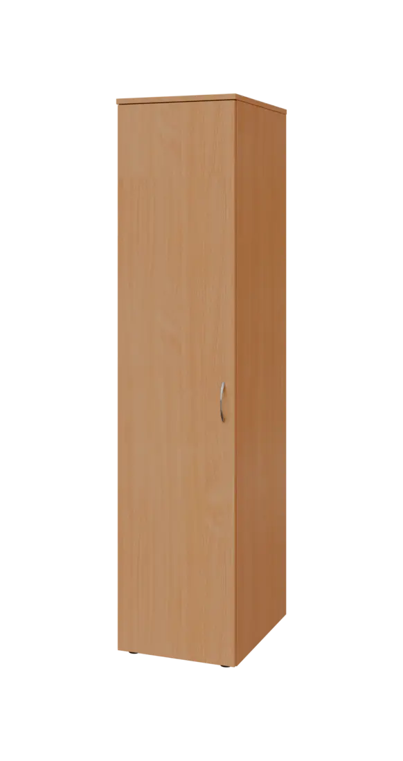 BST 5 - 42 šatní skříň, 1-dveřová, tyč, levá, 1800x400x600, buk royal