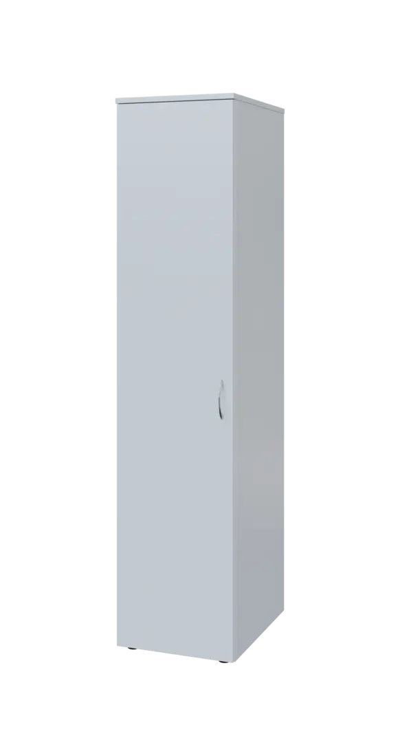 BST 5 - 42 šatní skříň, 1-dveřová, tyč, levá, 1800x400x600, bílá