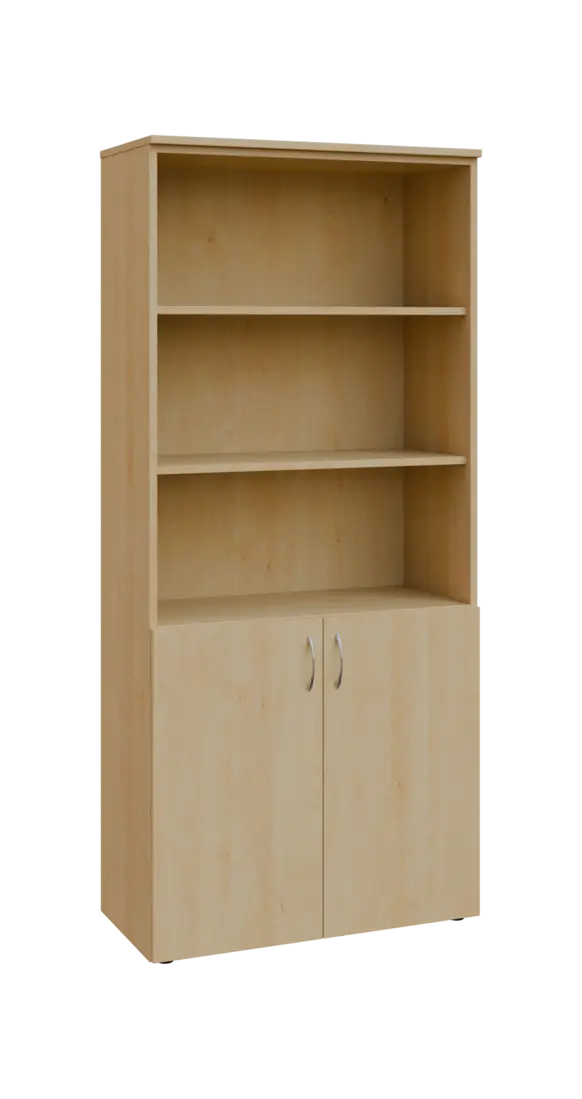 BN 5 - 8DN3 kancelářská skříň, 2-dveřová/nika, 1800x800x400, javor horský