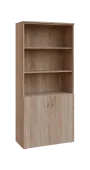 BN 5 - 8DN3 kancelářská skříň, 2-dveřová/nika, 1800x800x400, dub bardolino