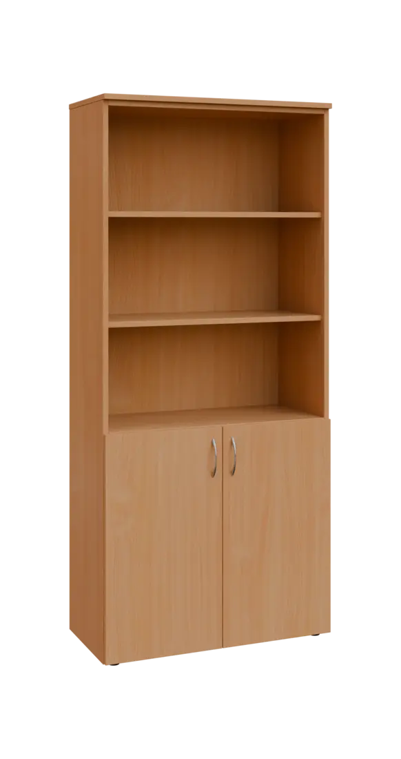 BN 5 - 8DN3 kancelářská skříň, 2-dveřová/nika, 1800x800x400, buk royal