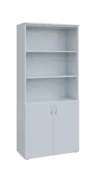 BN 5 - 8DN3 kancelářská skříň, 2-dveřová/nika, 1800x800x400, bílá